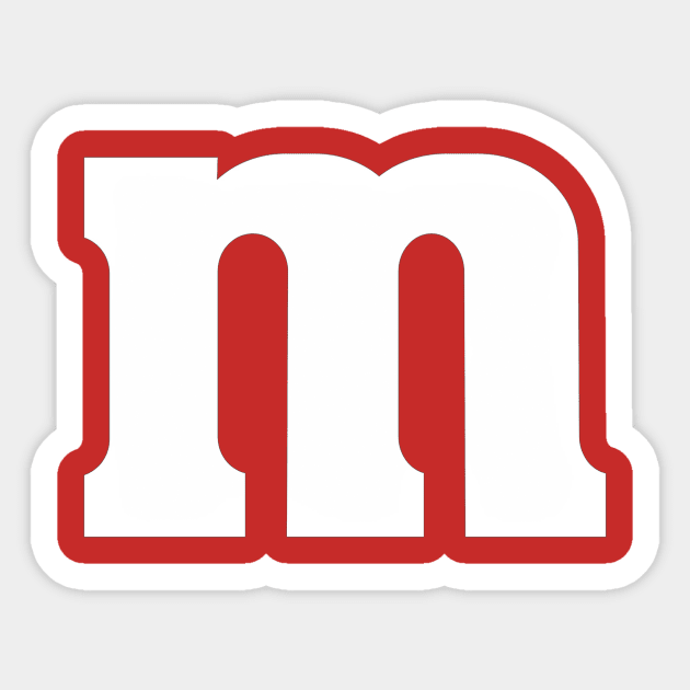 Red m and m shirt discount
